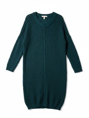 Free People Deep Teal V-Neck Sweater
